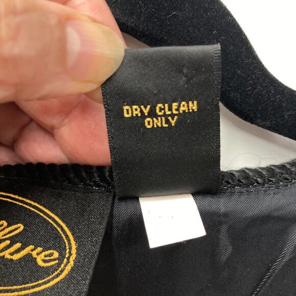 Allure Black Jacket, Size Large, Embroidered Applique Tropical Birds‎ Flowers - Picture 14 of 14